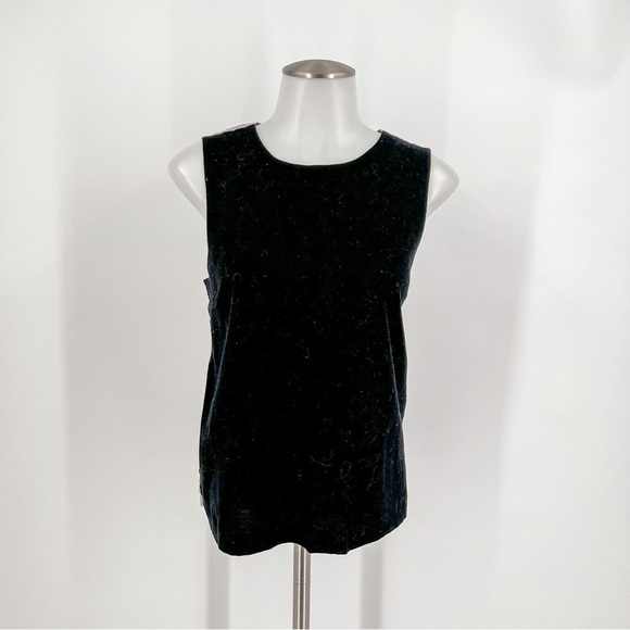 Banana Republic mixed fabric top with a slit - Picture 1 of 5